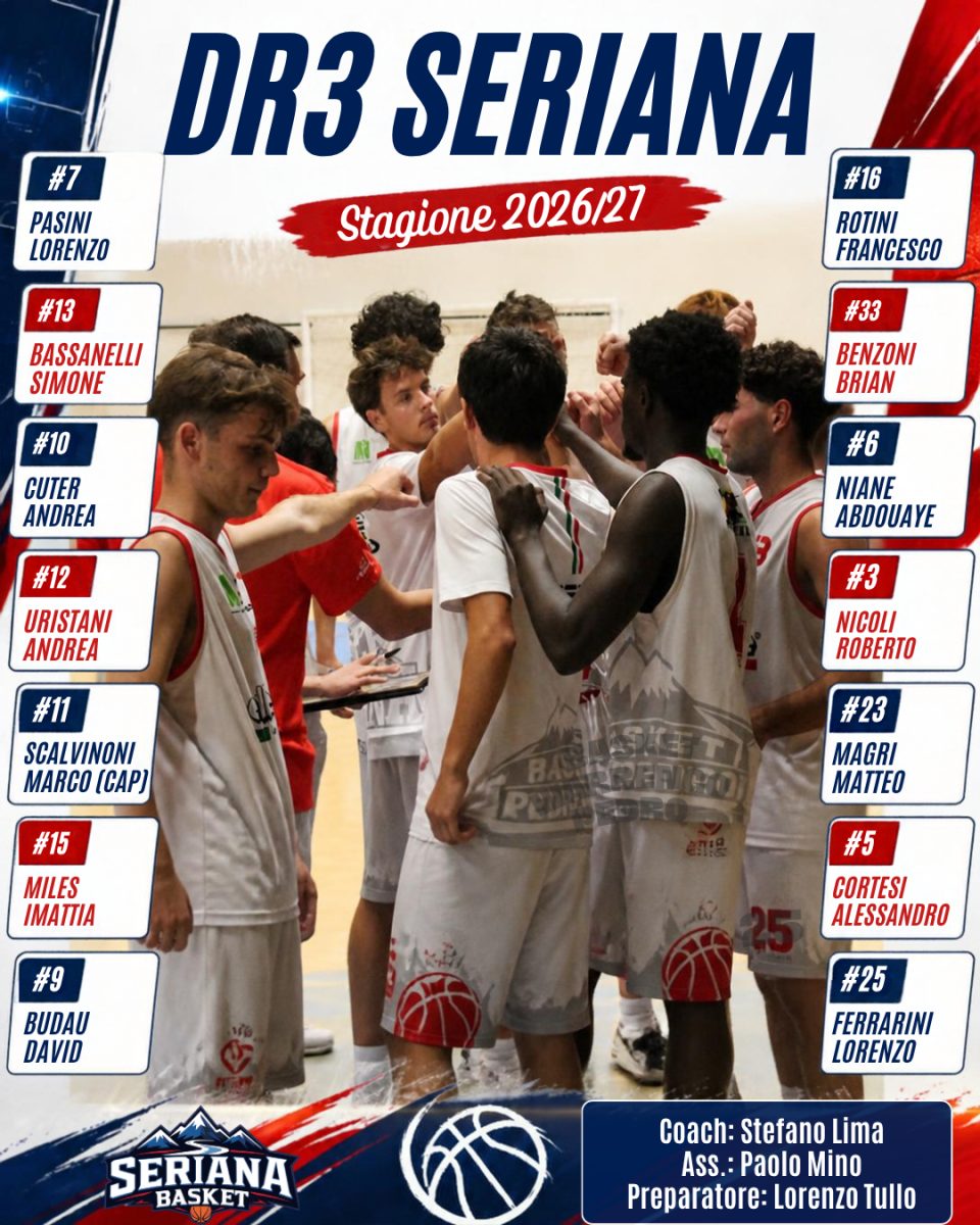 DR3 : AI NASTRI DI PARTENZA ANCHE LA NOSTRA SECONDA SQUADRA SENIOR!
